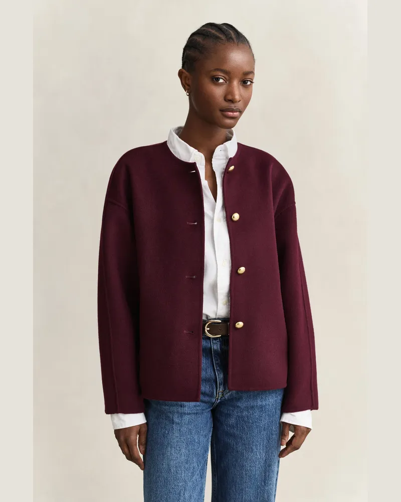 Gant Damen Handgenähte Jacke DARKENED WINE Darkened