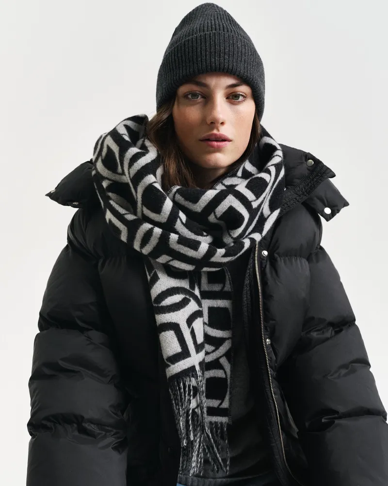 Gant Damen G Patterned Wollschal 