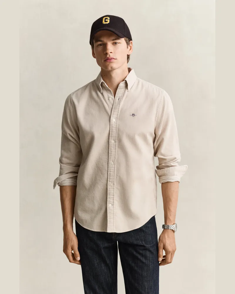 Gant Herren Cordhemd CLAY BEIGE Clay