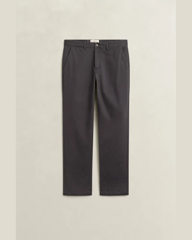 Gant Herren Elegante Regular Fit Chinohose Schwarz Grau Schwarz