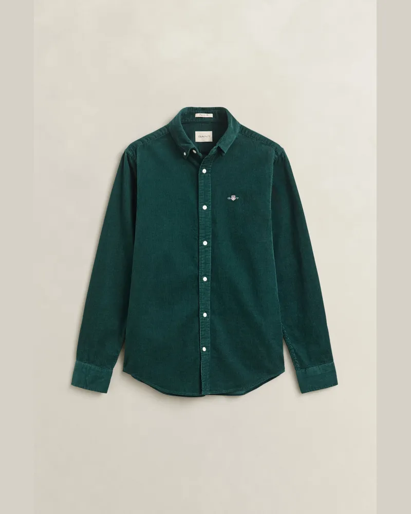 Gant Herren Cordhemd DARK EMERALD Dark