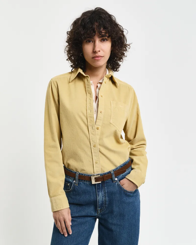 Gant Damen Regular Fit Cordbluse 