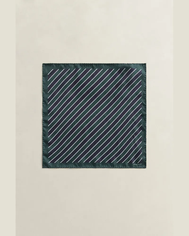 Gant Herren Gestreiftes Einstecktuch TARTAN Grün Tartan