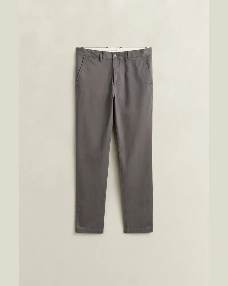 Gant Herren Classic Slim Fit Chinohose DUSKY ANTHRACITE Dusky