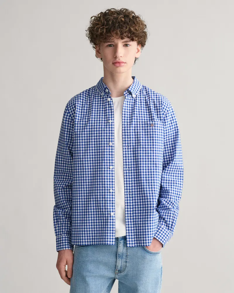 Gant Teens Teens Shield Gingham Popelinehemd 