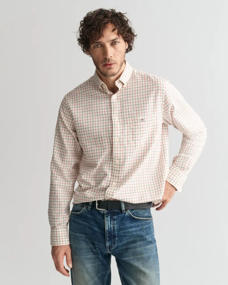 Gant Herren Regular Fit Tattersall Twill Hemd 