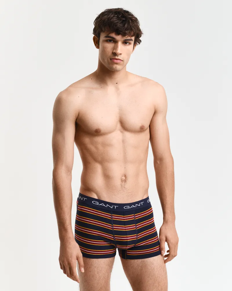 Gant Herren 3er-Pack Boxershorts mit Rugger-Streifen in Geschenkbox 