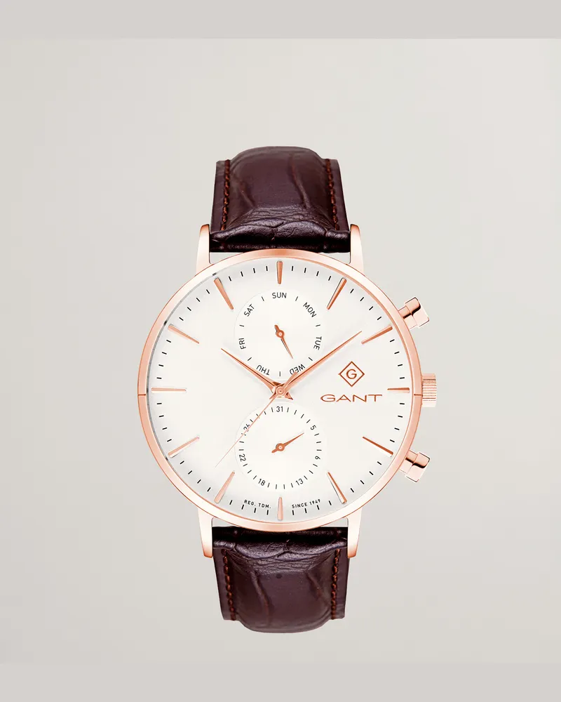 Gant Herren Park Hill Day-Date II Watch Weiß Weiß