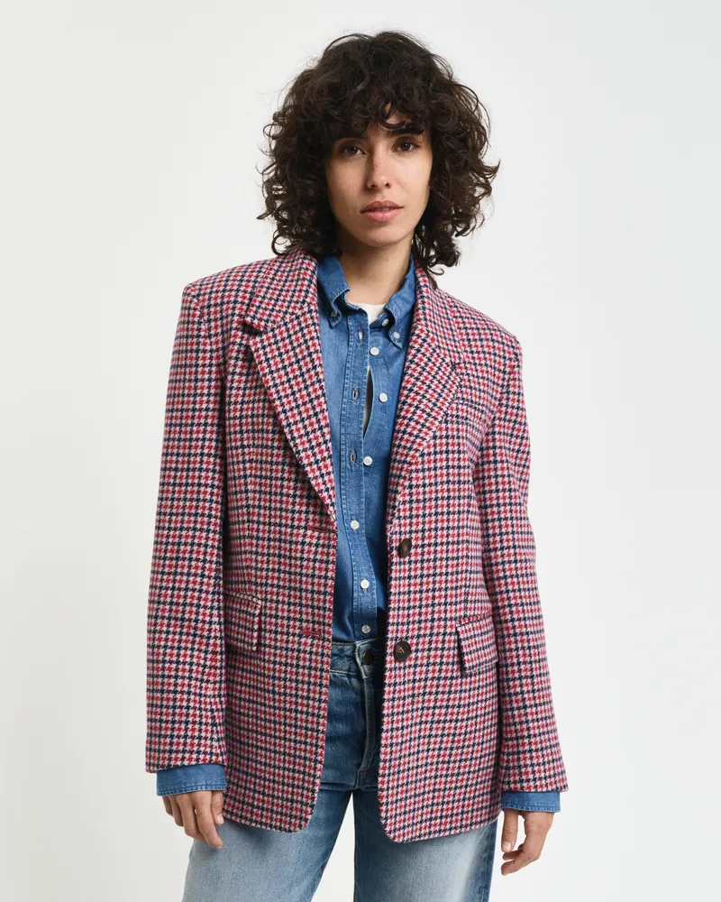 Gant Damen Regular Fit Houndstooth Blazer 