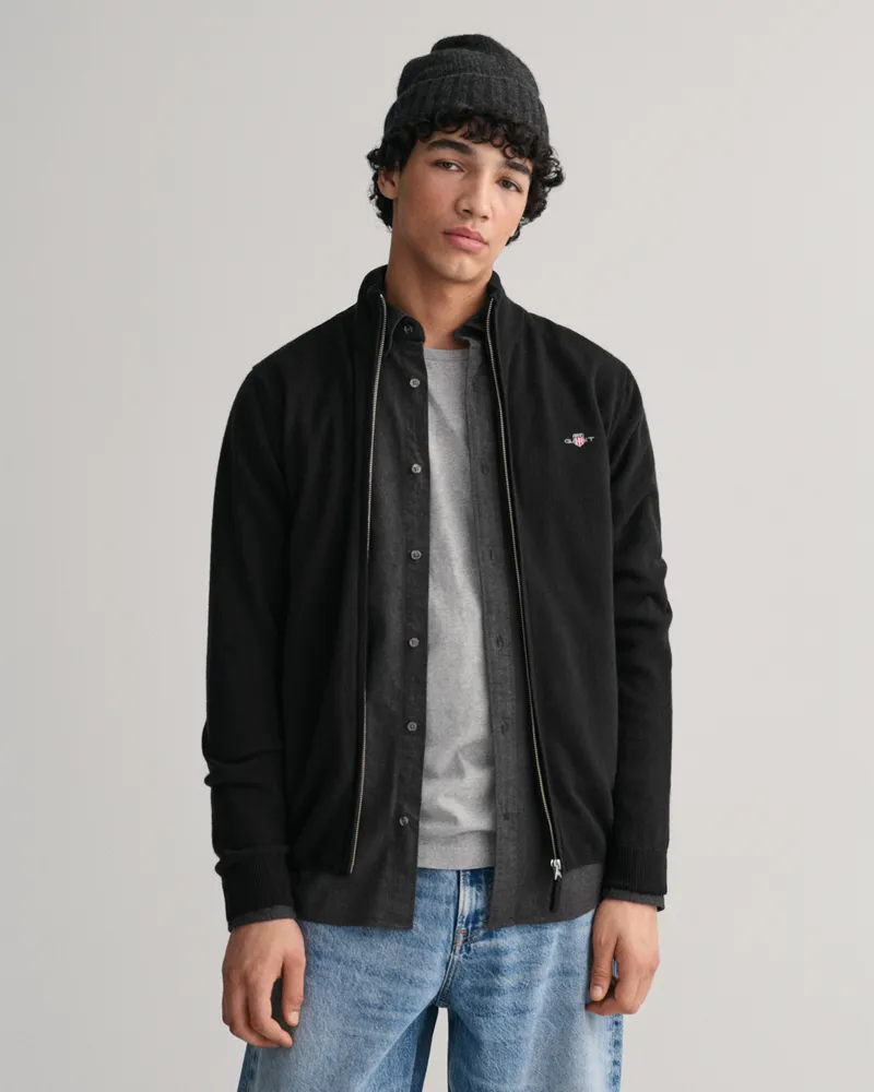 Gant Herren Superfine Lambswool Strickjacke 