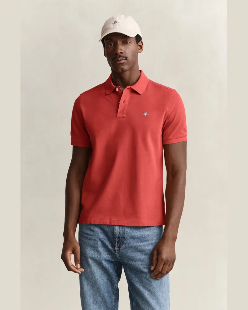 Gant Herren Classic Regular Fit Poloshirt MAPLE FIRE Maple