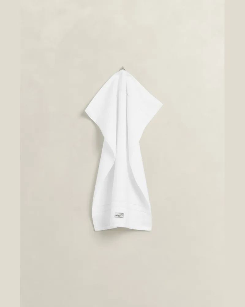 Gant Wohnaccessoires Premium Handtuch 50 x 70 Weiß Weiß