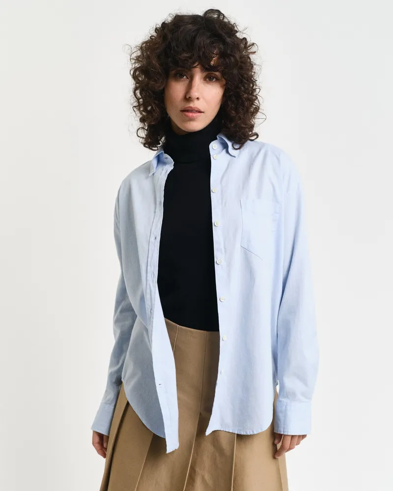 Gant Damen Relaxed Fit Luxury Oxford-Bluse 
