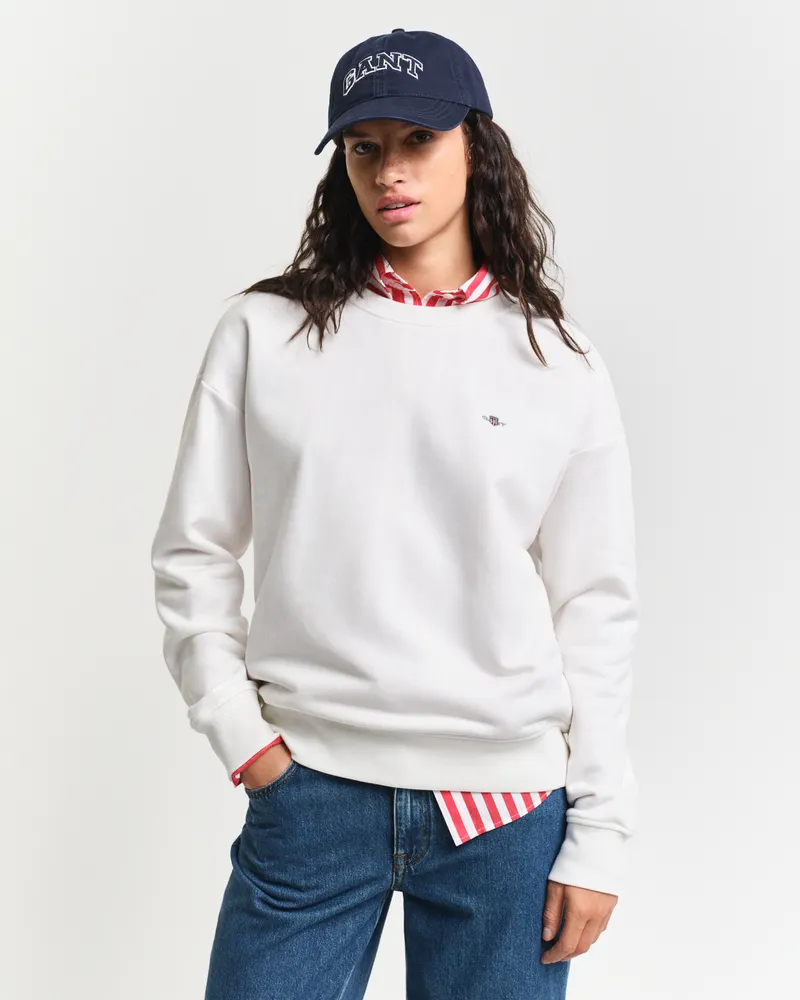 Gant Damen Shield Rundhals-Sweatshirt 