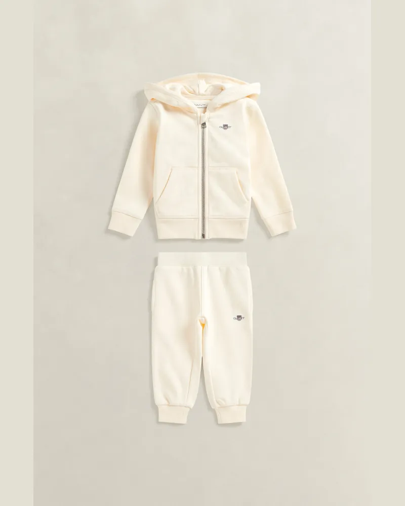 Gant Kinder Girls Shield Sweatjacke und Sweathose im Set CREAM Cream