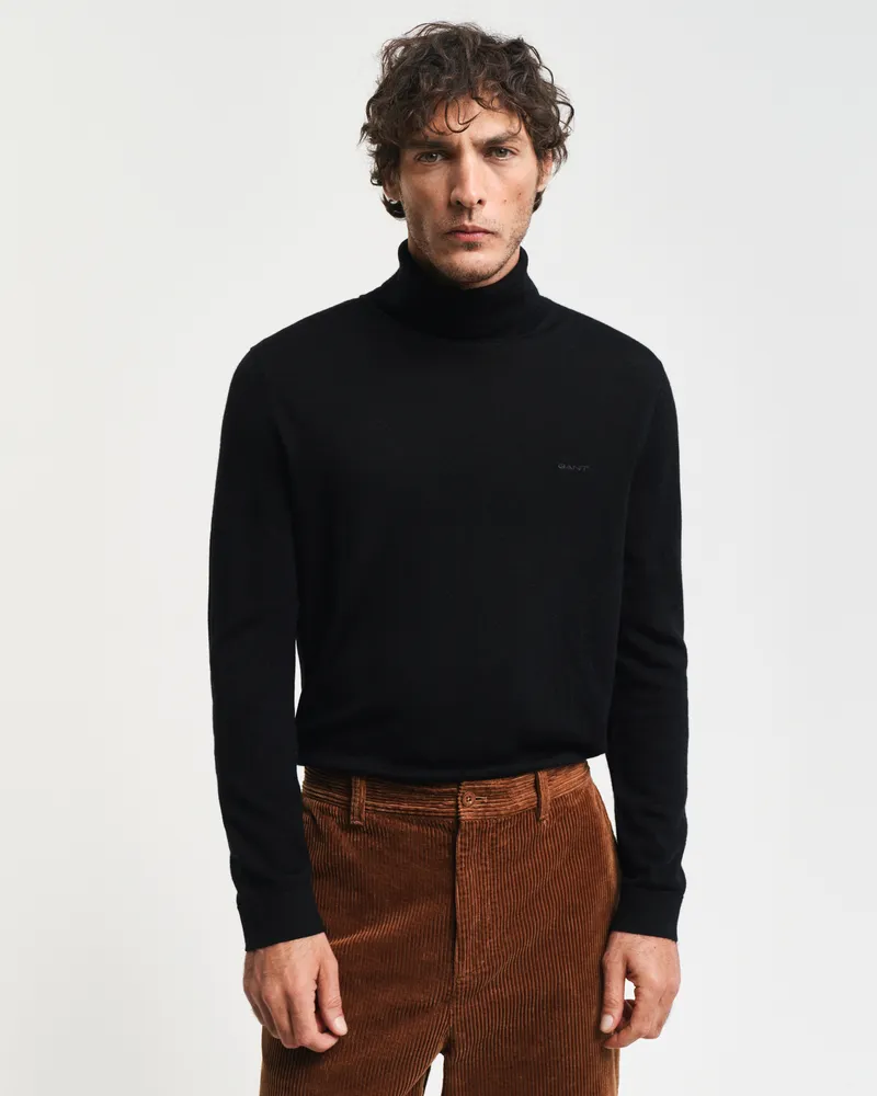 Gant Herren Rollkragenpullover aus extrafeiner Merinowolle 