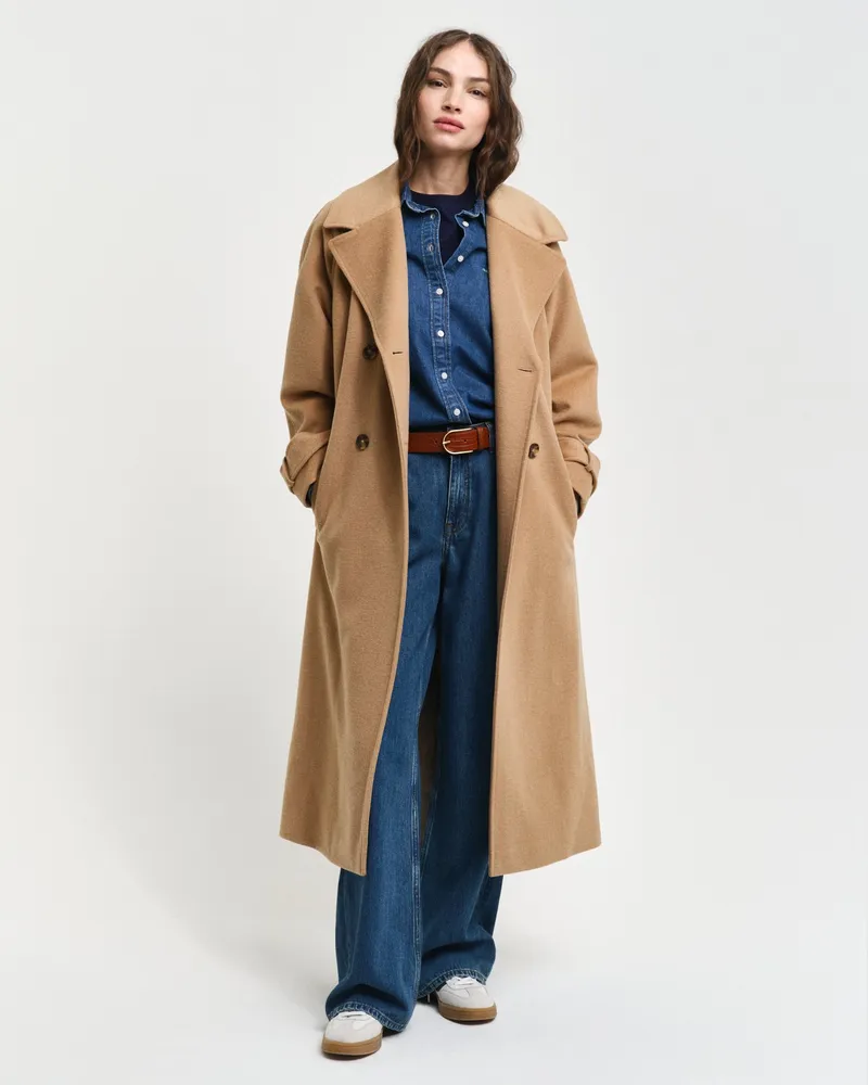 Gant Damen Trenchcoat aus Wolle 