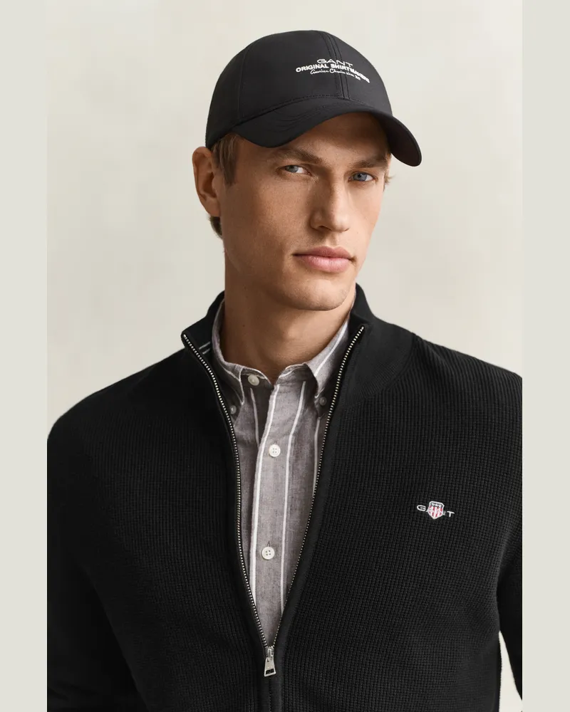Gant Herren Graphic Cap Schwarz Schwarz