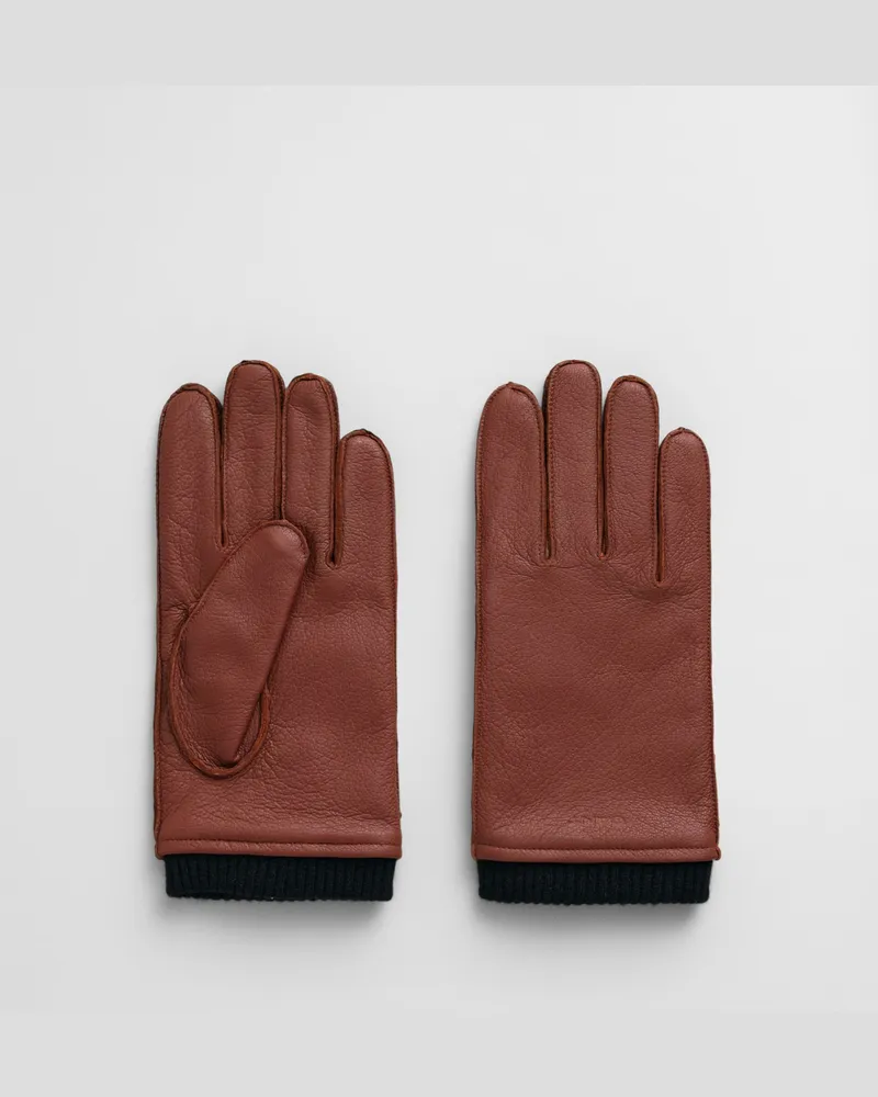 Gant Herren Lederhandschuhe mit Kaschmirfutter 