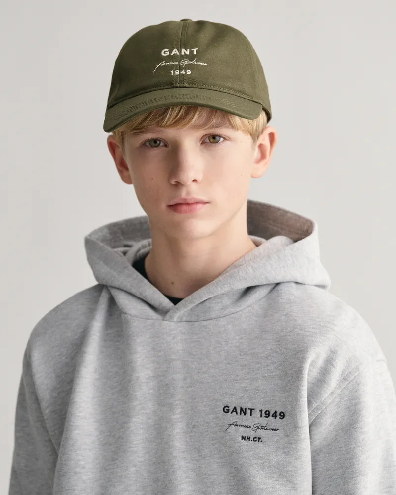 Gant Teens Teens Script Graphic Cap aus Baumwolltwill 