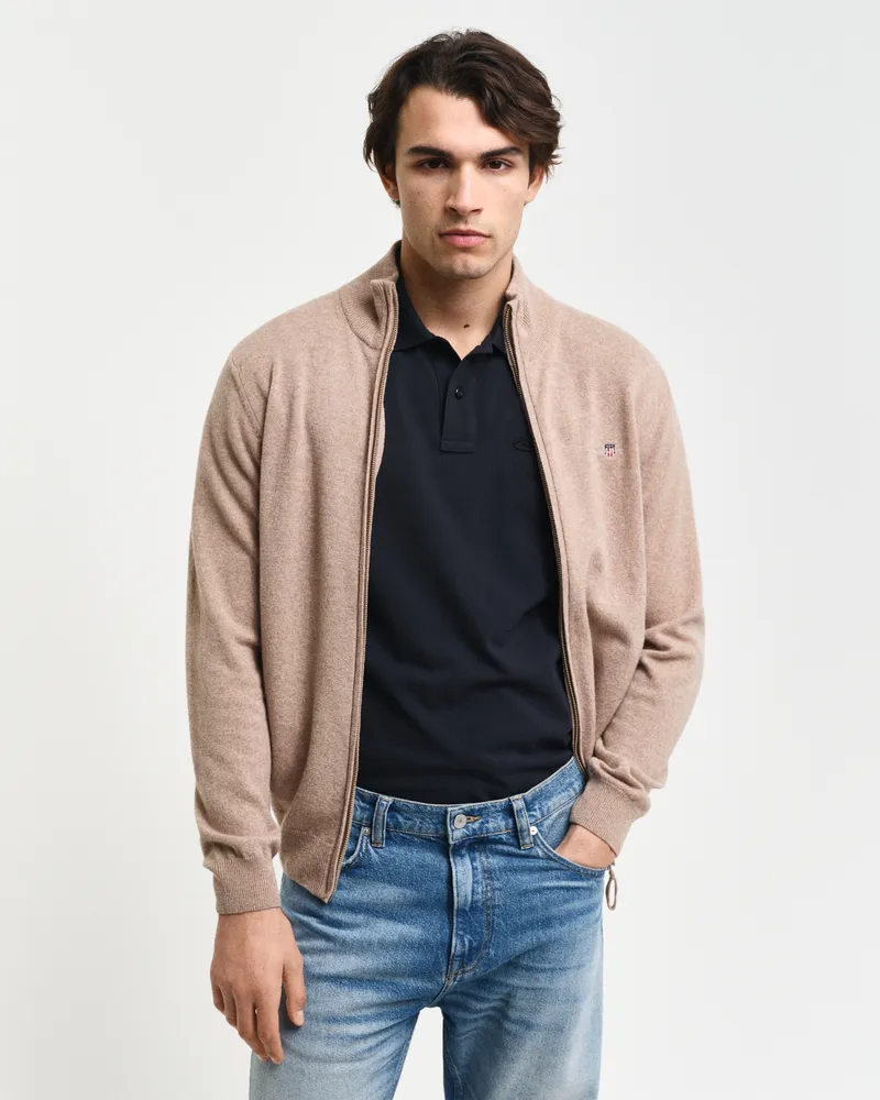 Gant Herren Superfine Lambswool Strickjacke