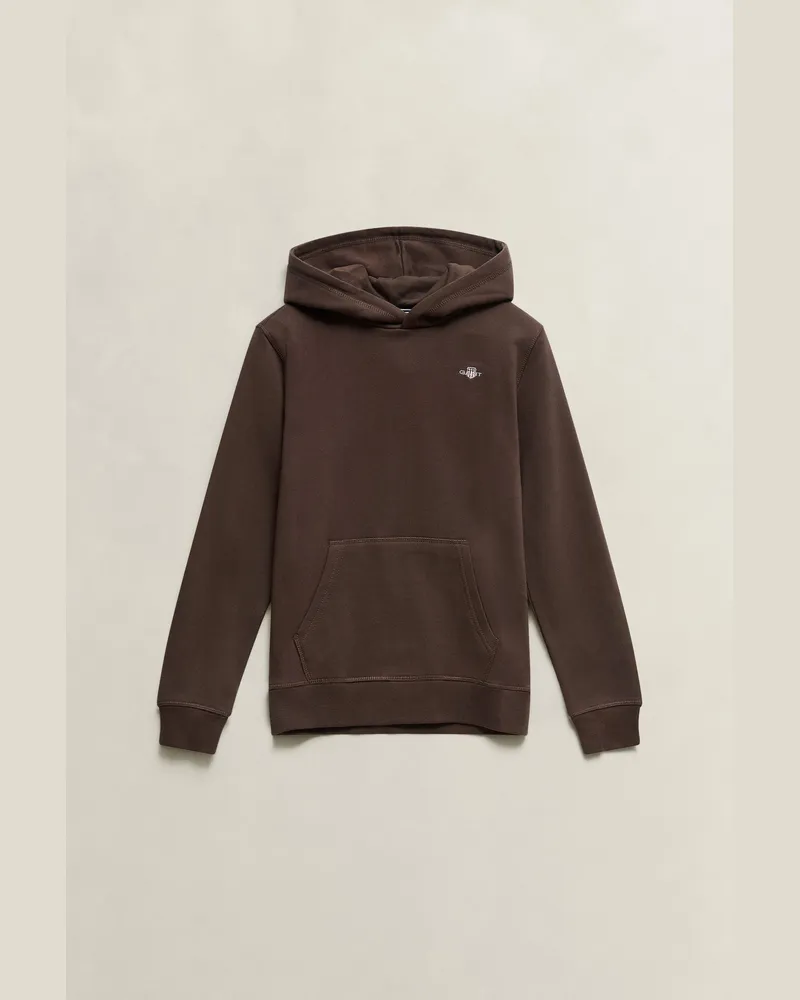 Gant Teenager Shield Hoodie SHADOW Braun Shadow