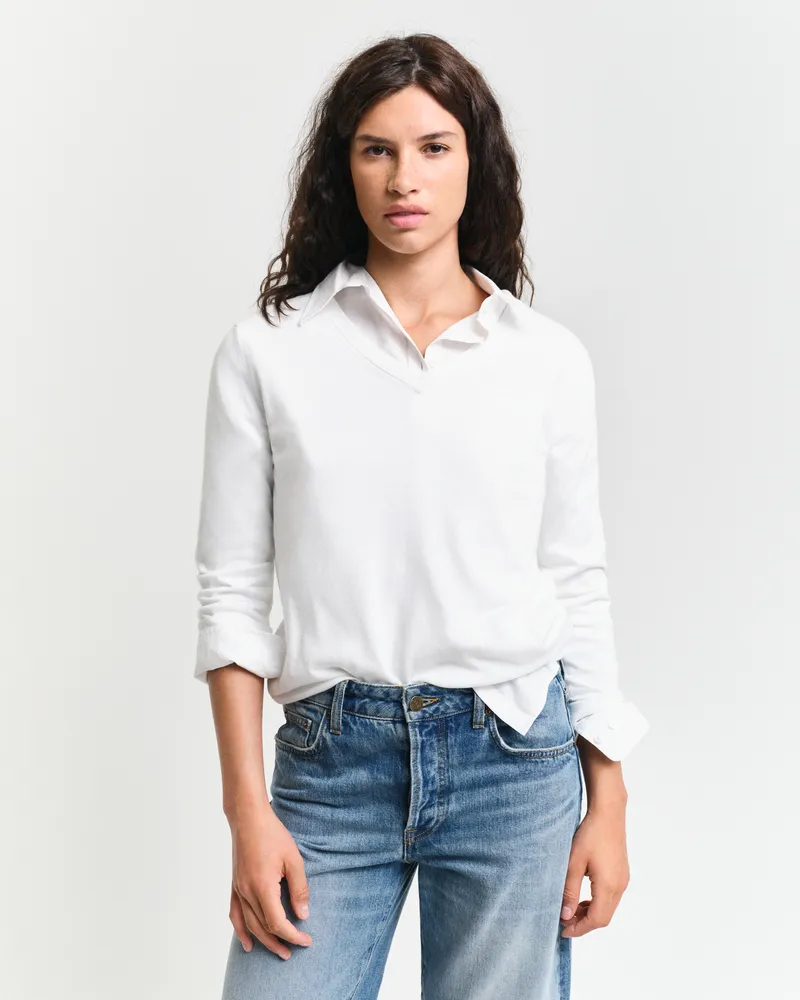 Gant Damen V-Neck Feinstrickpullover 