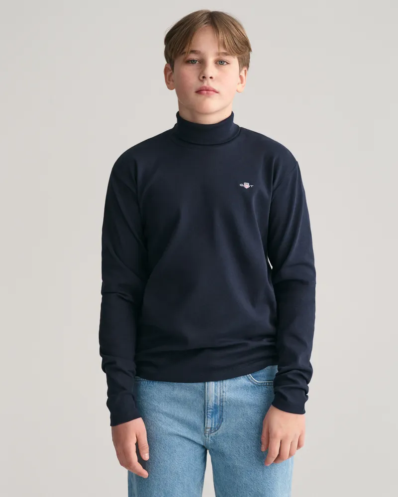 Gant Teens Teens Shield Stehkragen-Langarmshirt 