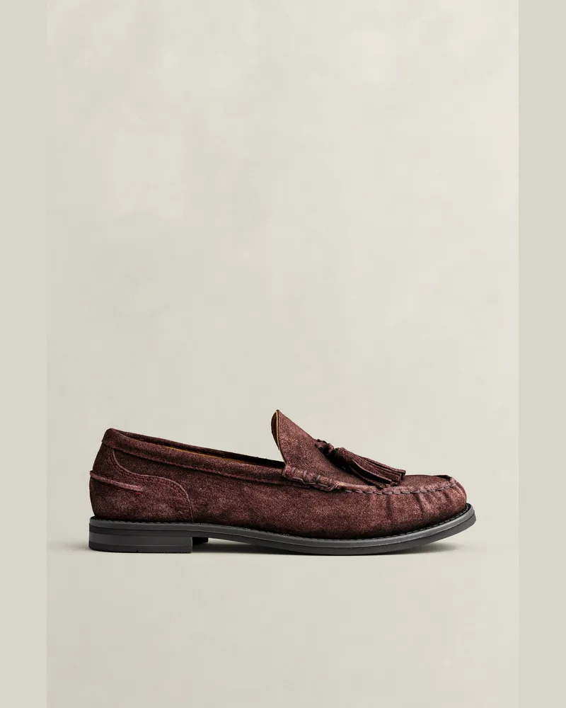 Gant Damen Gracelyn Loafer aus Veloursleder DEEP GRAPE WINE Deep