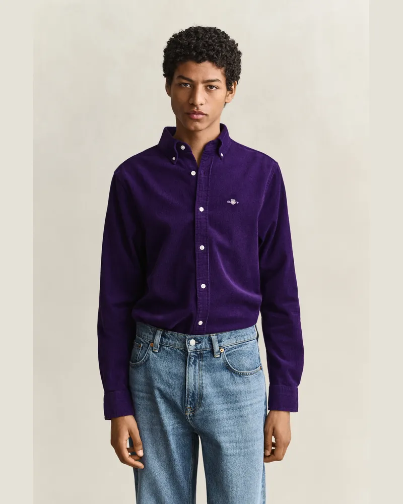 Gant Herren Cordhemd PANSY PURPLE Pansy