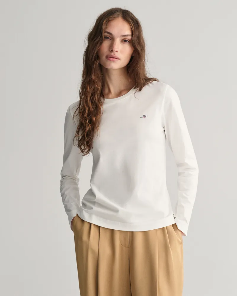 Gant Damen Shield Langarm-T-Shirt 