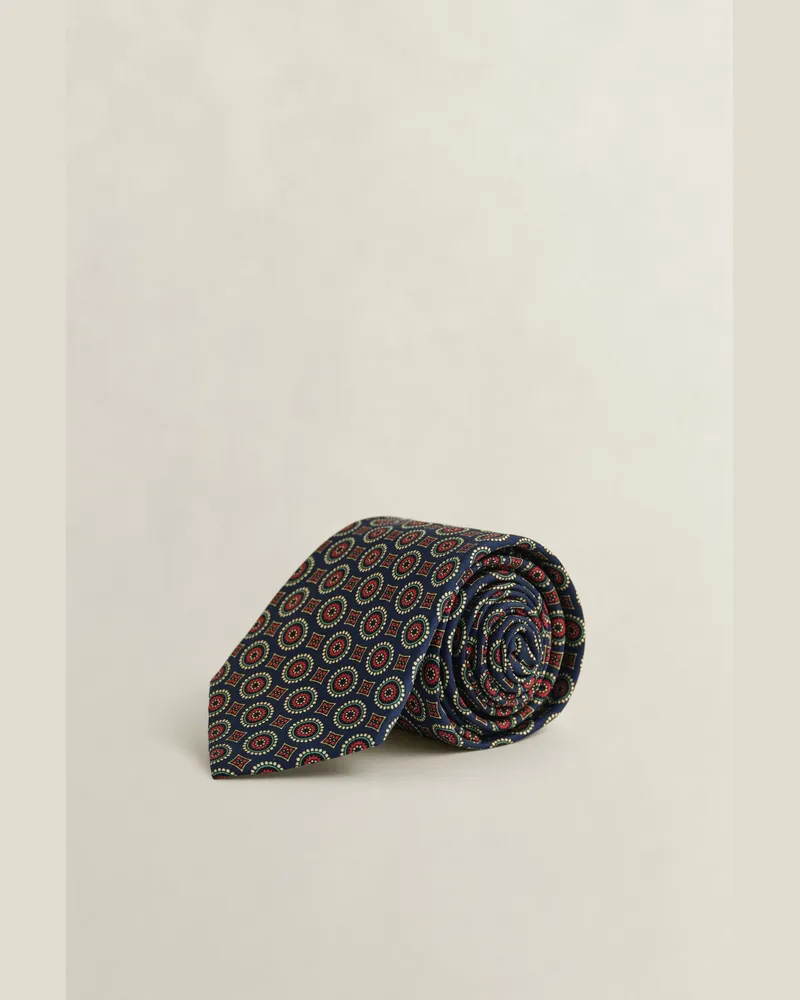 Gant Herren Foulard Print Krawatte CLASSIC Blau Classic