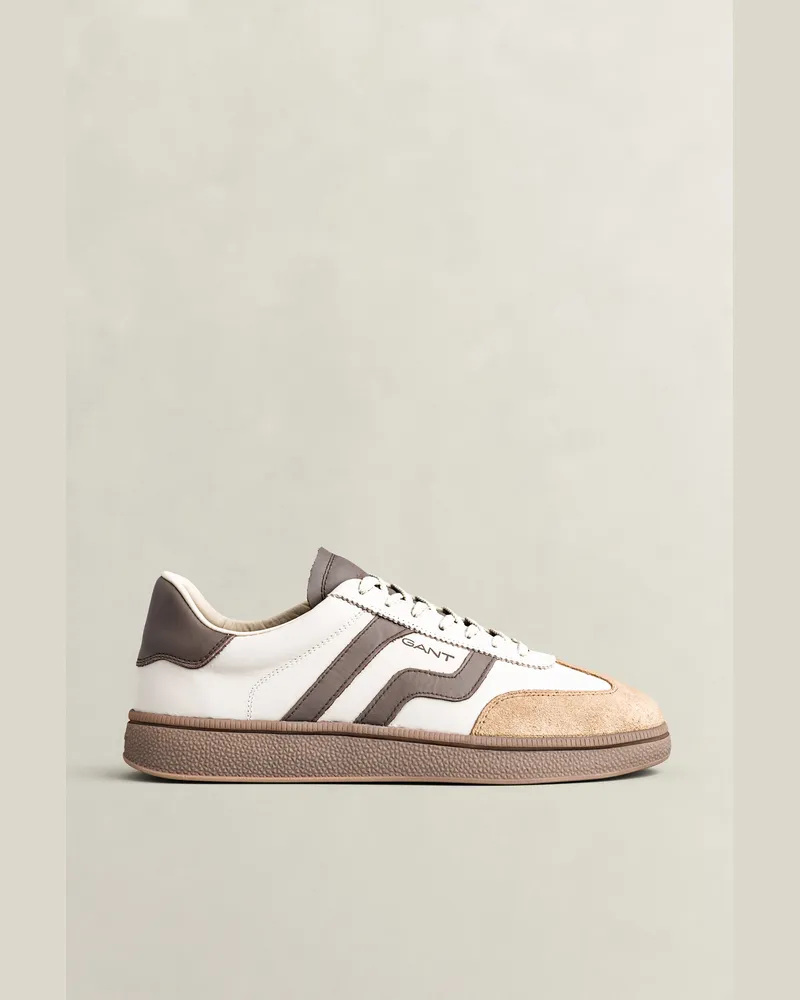 Gant Herren Cuzmo Sneaker aus Glatt- und Veloursleder WOODY BEIGE Woody