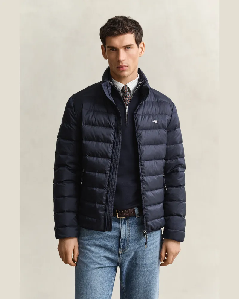 Gant Herren Leichte Daunenjacke EVENING Blau Evening