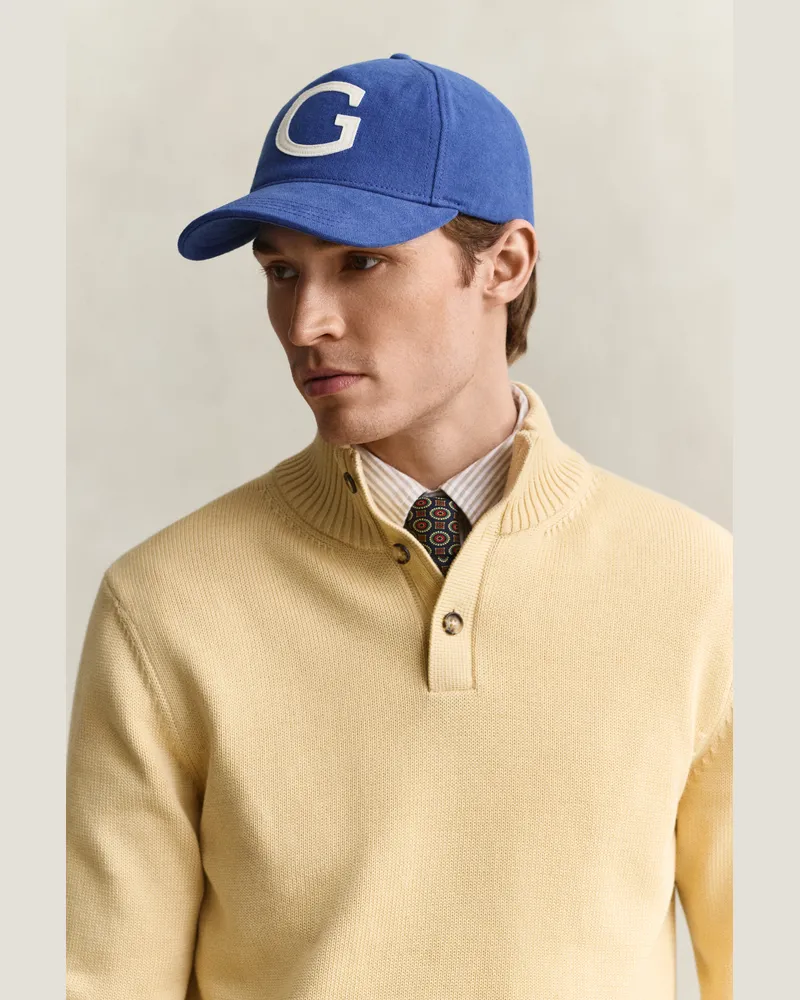 Gant Herren Moleskin Cap mit G-Badge NAUTICAL Blau Nautical