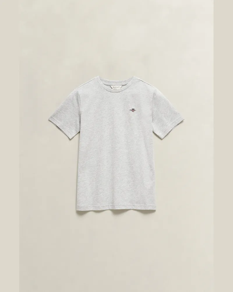 Gant Teenager Shield T-Shirt Grau MELANGE Grau