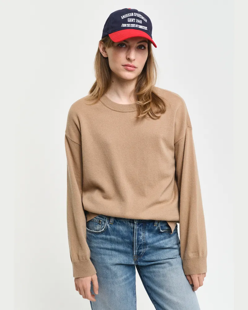Gant Damen Superfine Lambswool Rundhalspullover 