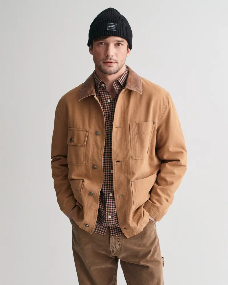 Gant Herren Workwear Jacke aus Baumwolle 