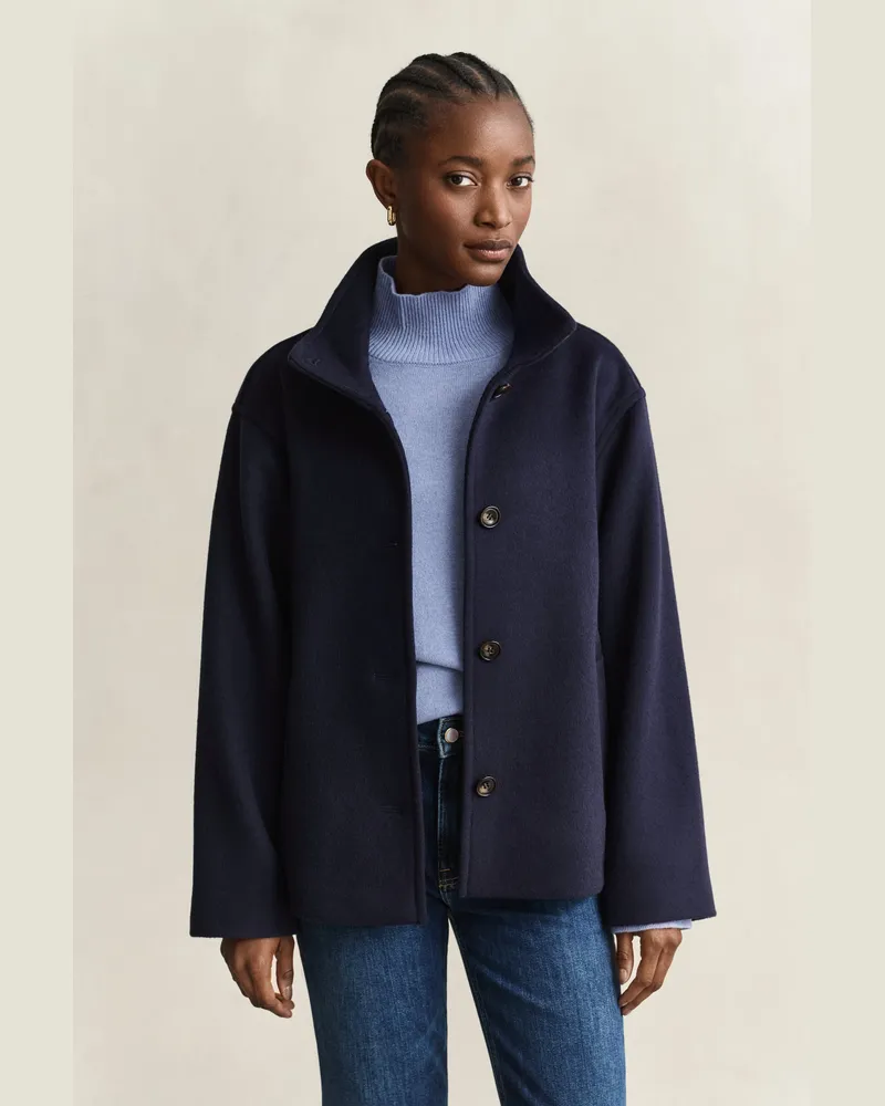 Gant Damen Jacke aus Wollmischung EVENING Blau Evening