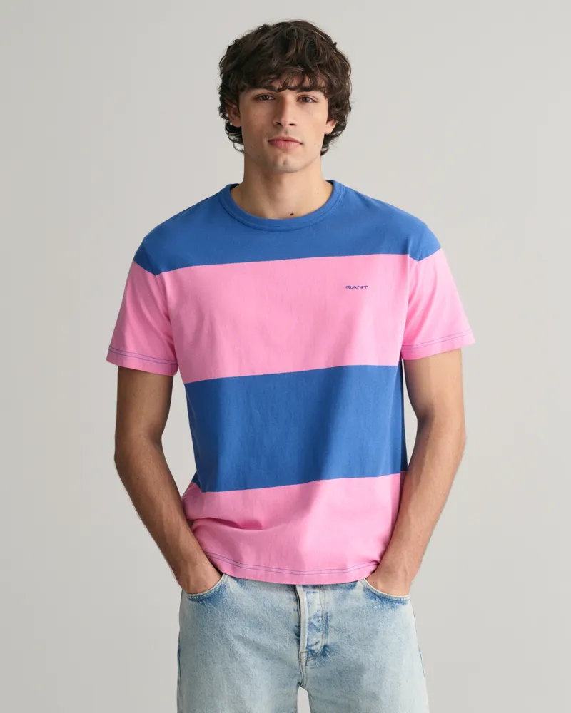 Gant Herren T-Shirt mit Blockstreifen 