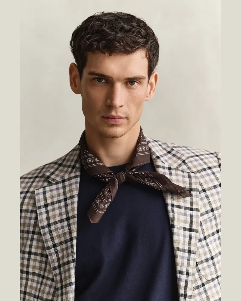Gant Herren Bandana Schal Schwarz Braun Schwarz
