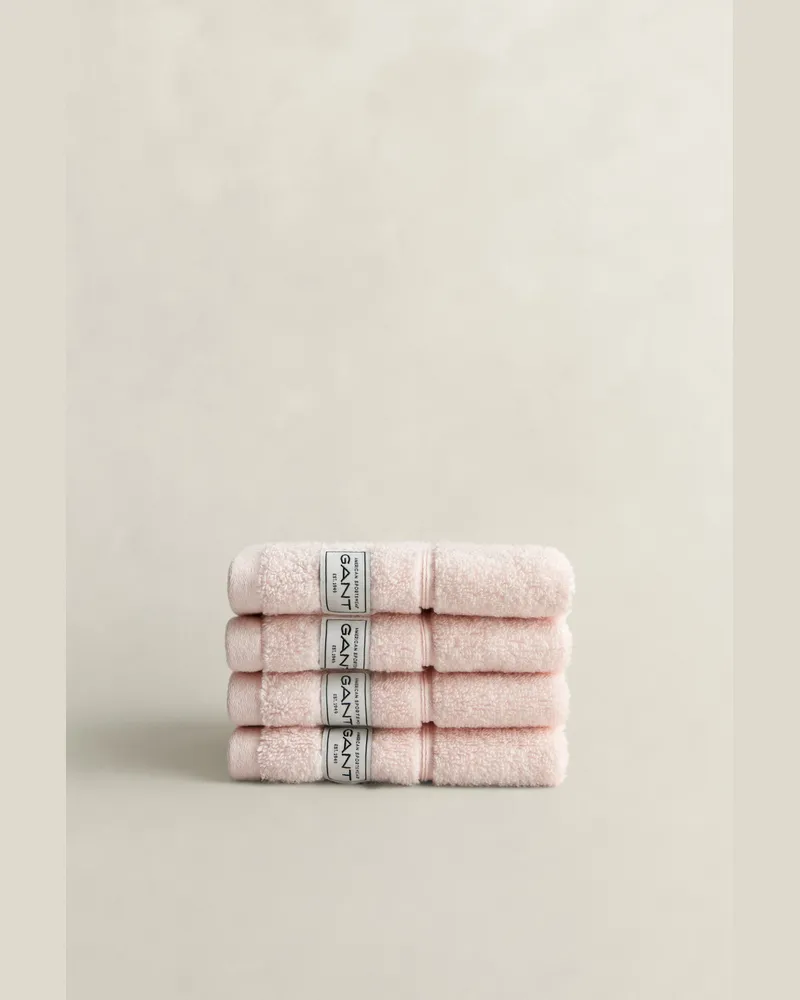 Gant Wohnaccessoires Premium Handtücher 30 x 30 im 4er-Pack Rosa EMBRACE Rosa