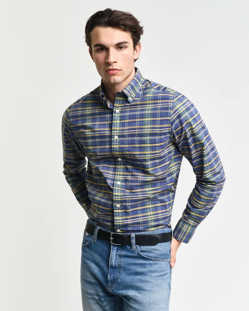 Gant Herren Regular Fit Archive Popeline Karohemd 