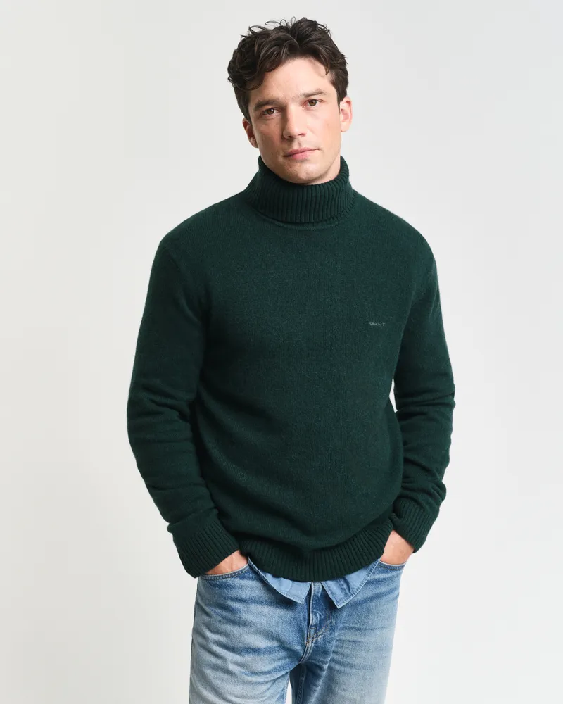 Gant Herren Rollkragenpullover aus Wollgemisch 