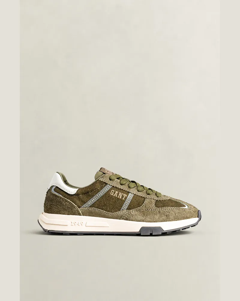 Gant Herren Youtron Sneaker aus Veloursleder JUNIPER Grün Juniper