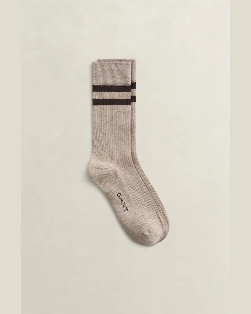Gant Damen Leichte Sportsocken DK SAND MELANGE Dk