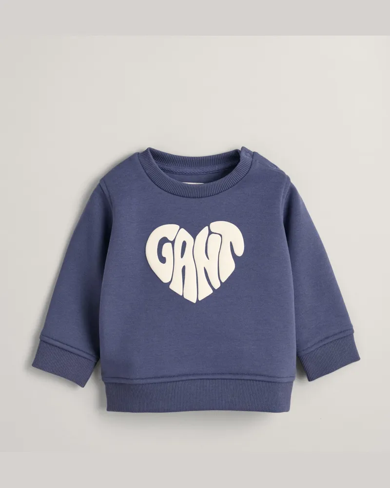 Gant Kids Baby Heart Graphic Rundhals-Sweatshirt 