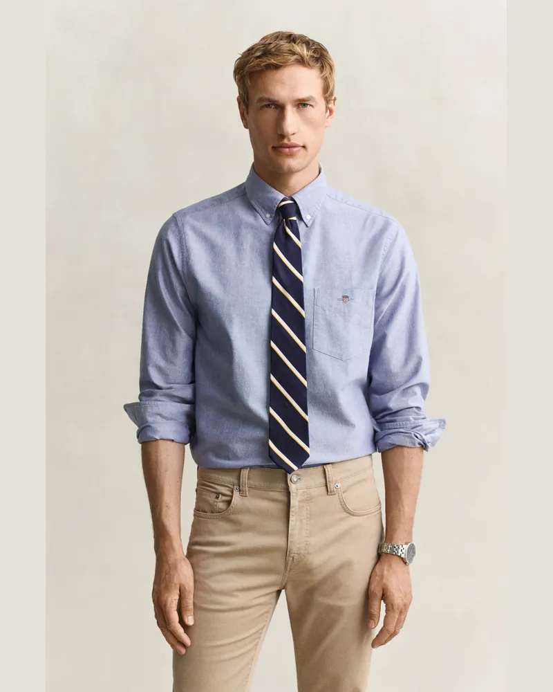 Gant Herren Classic Regular Fit Oxford-Hemd COLLEGE Blau College