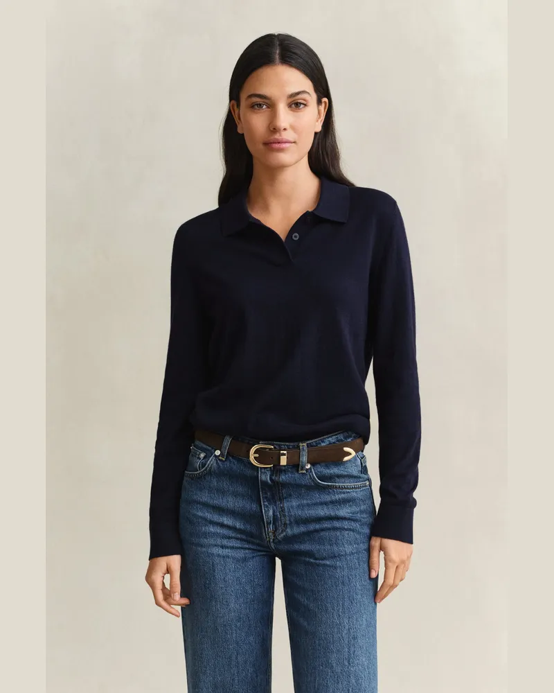 Gant Damen Feinstrickpullover EVENING Blau Evening
