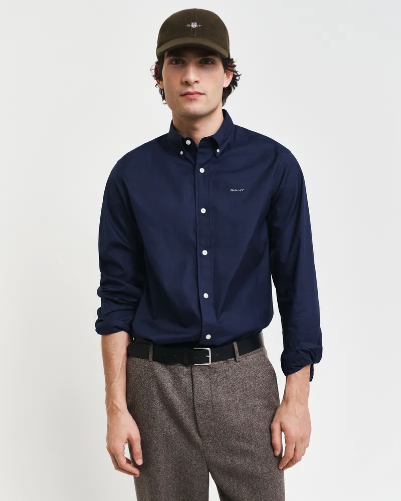 Gant Herren Regular Fit Pinpoint Oxford-Hemd 